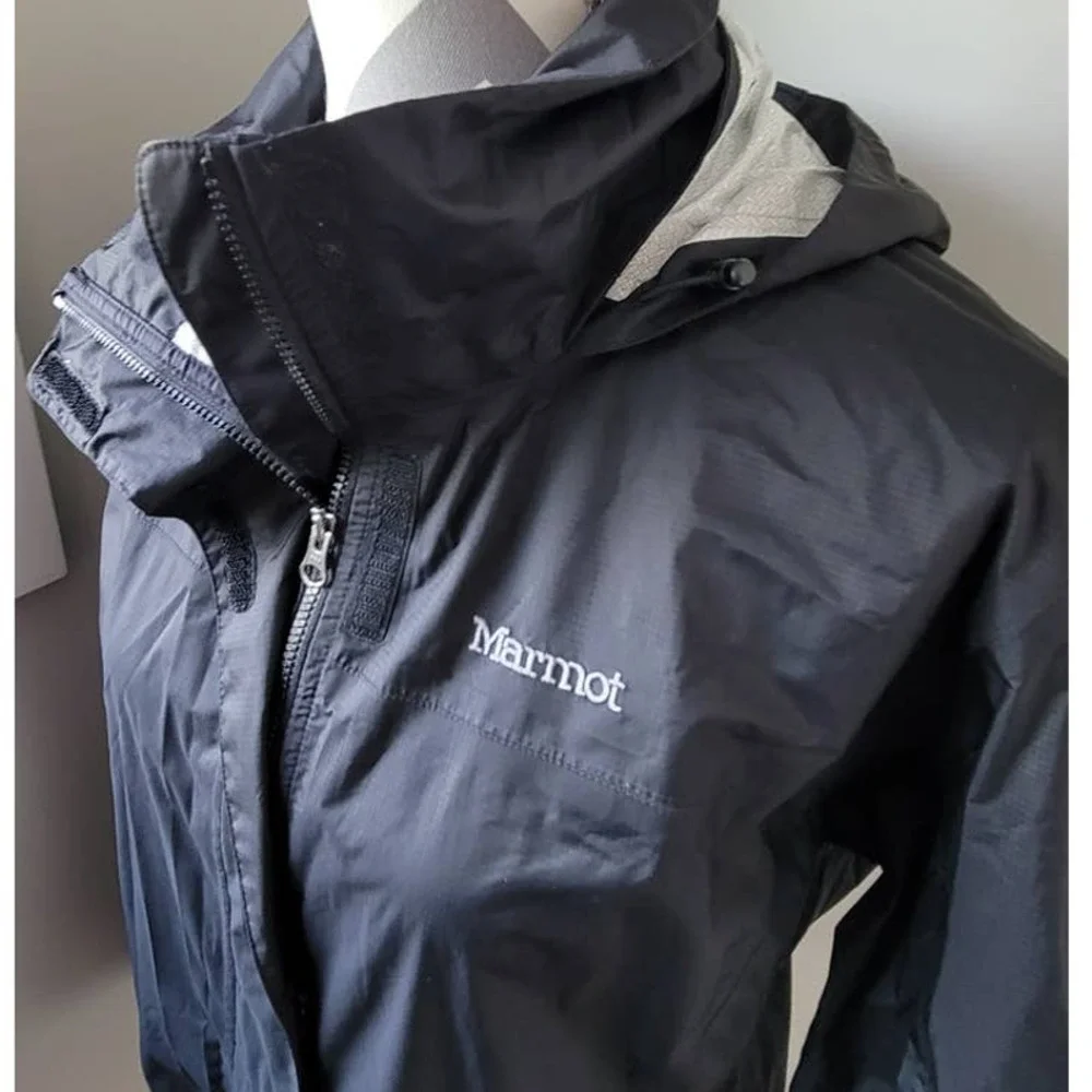 Marmot Women's Black Hooded Windbreaker Size Large - Picture 6 of 9